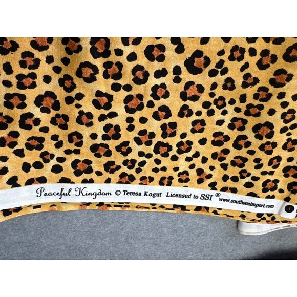 Peaceful Kingdom Leopard Print Fabric 1/2 yard x 40" Cotton Teresa Kogut - Picture 5 of 9